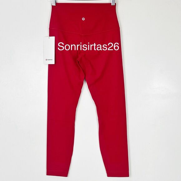 NWT Lululemon  Align HR Pant 25” Legging Size 4 Dark Red - Picture 8 of 13